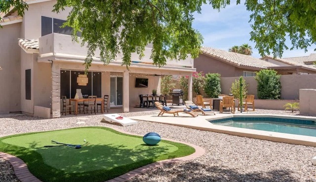Exclusive 5BR: Pool, Fire Pit & Games