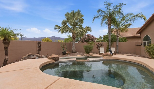 Gold Canyon Oasis Pool+Spa Mountain Views