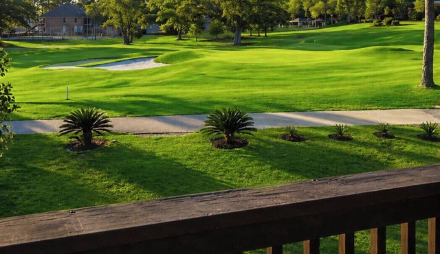 Golfers! 18th hole of Pine Golf Course in Diamondhead. 2 bedroom, 2 bath condo