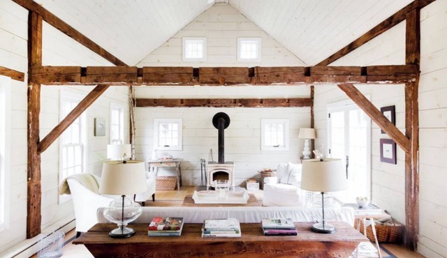 Gorgeously renovated 150-year-old farmhouse on 16 acres, 10 minutes to skiing.