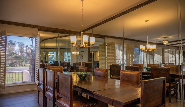 Great open one-story home for family entertaining. Relaxing back concrete porch.