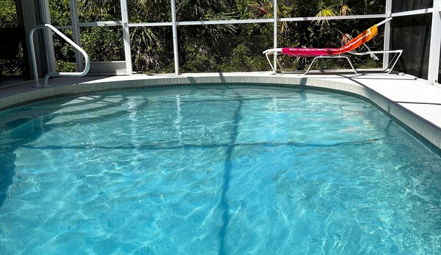 HEATED POOL-LANAI-BBQ-5 Mi to BEACH-WASHER/DRYER-TENNIS-GOLF-BLISSFUL RETREAT