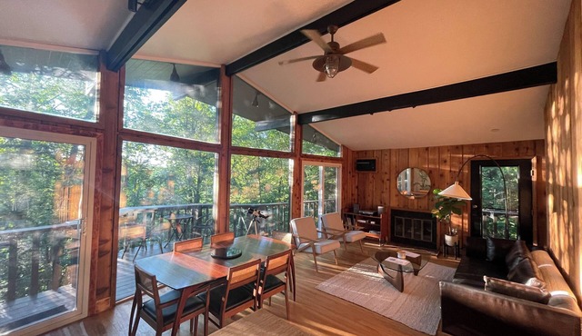 Hemlock House! MCM Cabin with Hiking Trails & Fire Pit