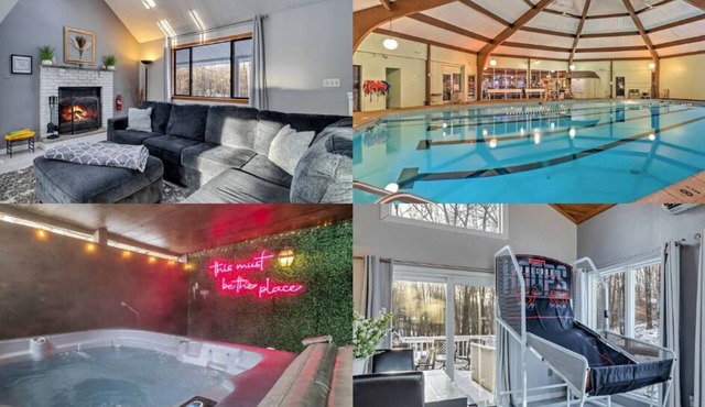Hot Tub,Game room, Huge Deck,Fire pit,Near Lake