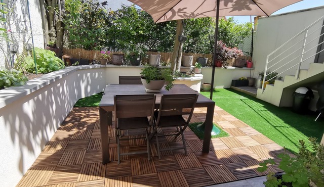 Lovely, quiet two-bedroom apartment with garden between Paris and Eurodisney
