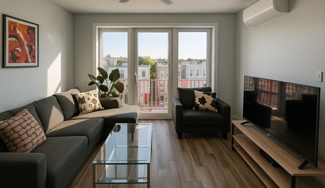 Luxury 2-Story Penthouse in Brooklyn with Balcony and Private Deck