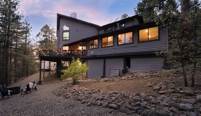 Luxury. Privacy. Forest Living. Escape to a beautifully remodeled mountain retreat surrounded by towering pines. Spacious, peaceful, and thoughtfully designed for unforgettable getaways with family and friends.