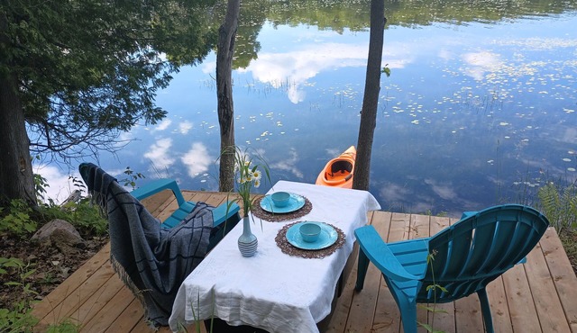 Luxury trailer on Benson Lake