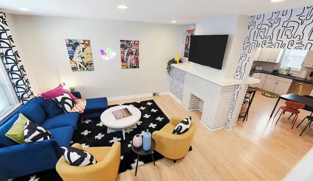 Modern Lawrenceville 4BR w/Deck + 2 Car Garage w/EV Charger - Sleeps 11
