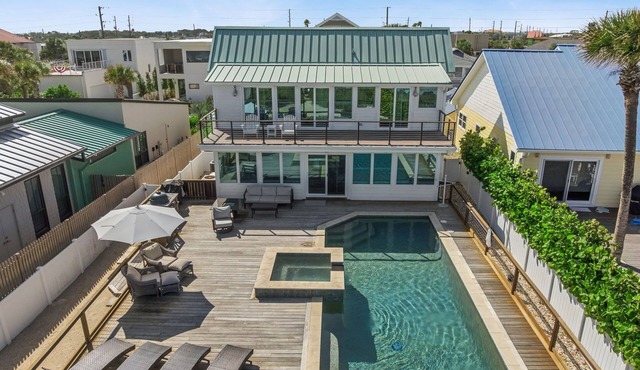 NEW LISTING! Oceanfront Luxury Retreat NSB 3 Bedrooms 2.5 Bathrooms | Sleeps 8 | Private Pool & Spa
