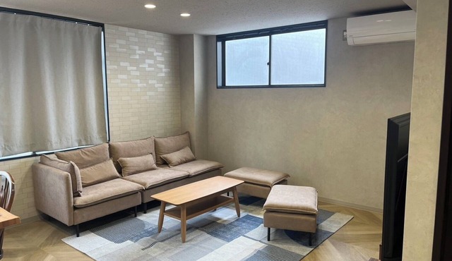 Newly renovated, spacious 70 sq.m. private room with free parking, big screen TV and kitchen / Ideal for families and groups.