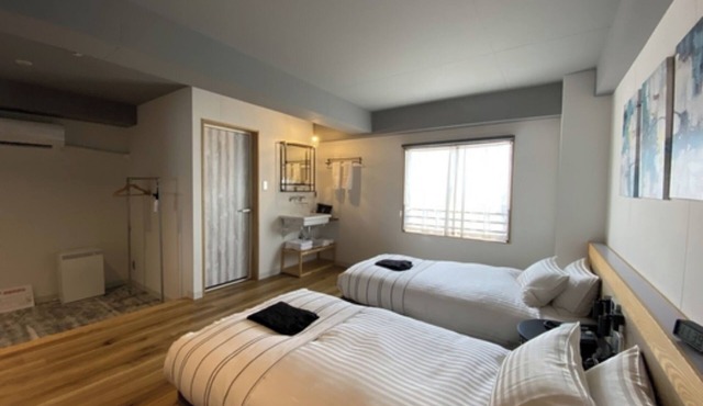 NonsmokingdeTOUR Superior Twin Room with unit /Fukuyama Hiroshima
