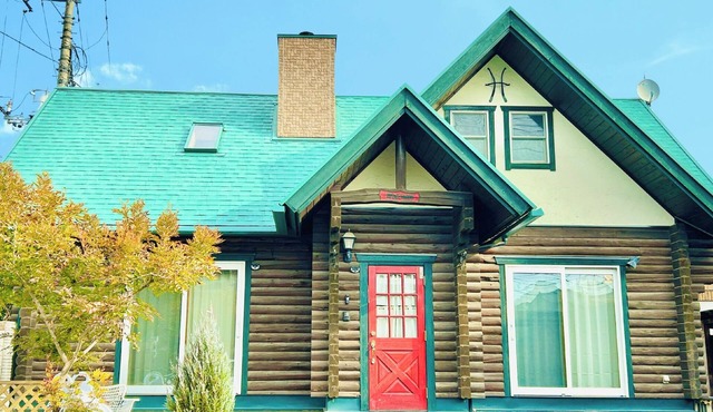 Private log house in Sano City with wood stove hammock board games and projector screen/Sano Tochigi