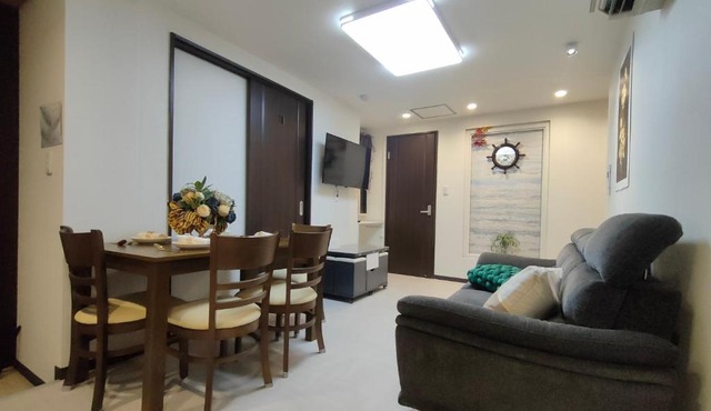 promotion 12全新装修 3室1厅2浴室2卫生间 设施齐全 最大7人 3 rooms 1dining room 2 bathrooms 2toilets Max 7P 免费无线网络