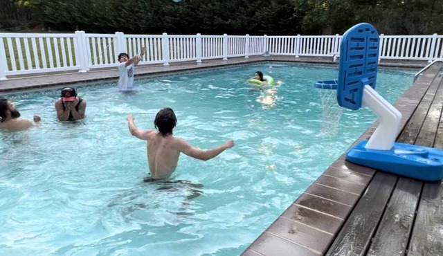 Resort Style backyard including professional PICKLEBALL COURT paddles & HOT TUB.