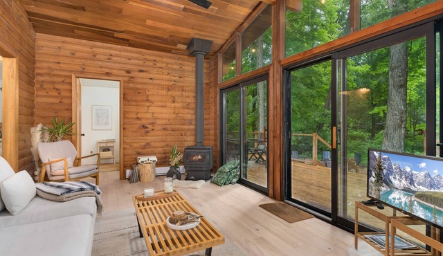 Scandinavian Riverfront Cabin Muskoka