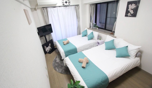 Shinjuku 1-Stop! Walk to Hatsudai/4-Person Stay with Wi-Fi (A)