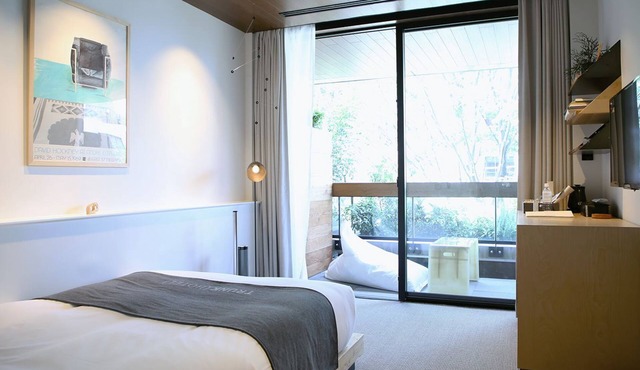 Snazzy , Hip Room in Artsy Hotel in Shibuya + Balcony.