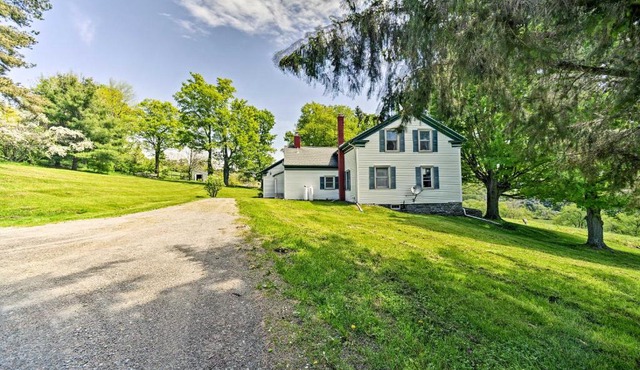 Stamford Farmhouse with Deck in Catskill Foothills