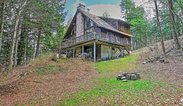 Stamford Lakefront Home w/Dock & Wraparound Deck!