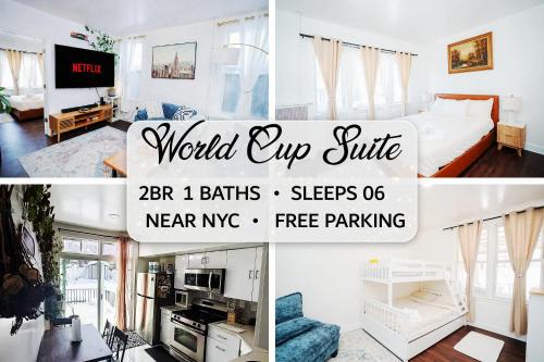 Stylish Bright Stay with Free Parking 15 Min to NYC