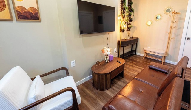 Stylish micro-loft near Lark St & Washington Park with full kitchen, loft bed & cozy workspace.