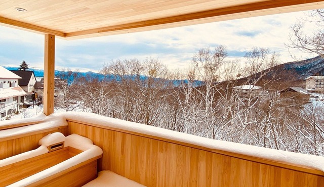 Tani5 sleepsprivate openair bathself catered 8seater carprivate kitchenmoutain view / Iiyama Nagano