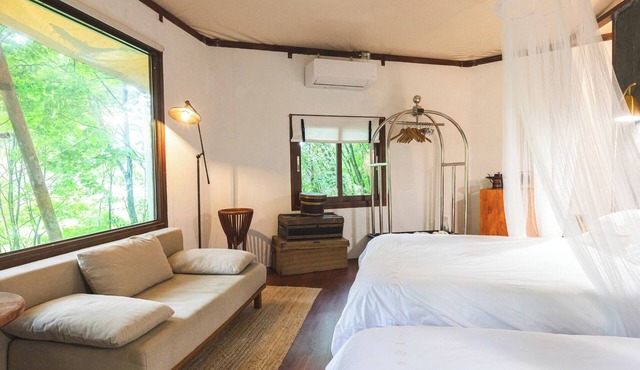 Two meals included Glamping while enjoying the f/Shiojiri Nagano