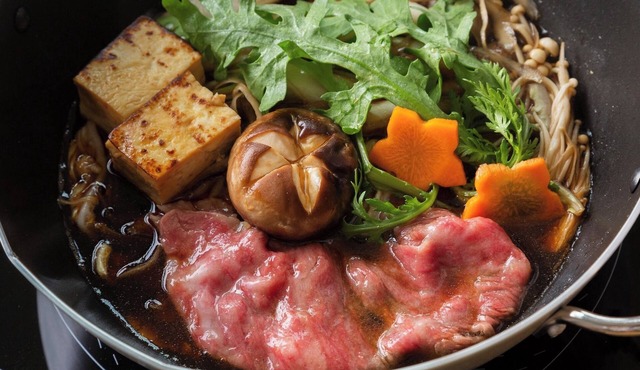 Two meals included sukiyaki for breakfast and d/Matsue Shimane