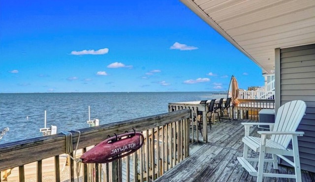 Unobstructed bay front house