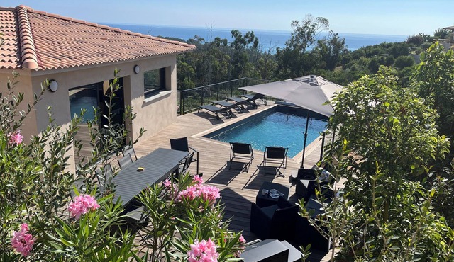 Villa Kalinas Classée 4 à Solenzara - Vue mer à 180°