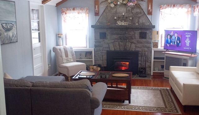 Warm welcoming cozy cottage in the woods