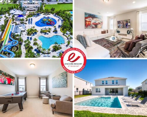 Home Near Disney With Air Hockey Table And Waterpark & Resort Access At Encore Resorts Reunion - 241Bu