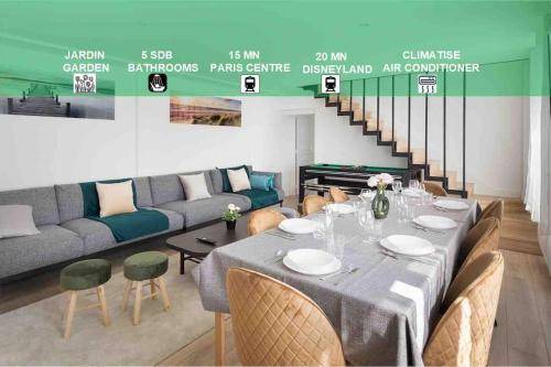 Neuilly-sur-Marne Bed & Breakfast | 100 m² Bed and breakfast ∙ 4 bedrooms ∙ 12 guests