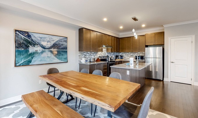 The Blue Mountains House | 2-Story Ski View Condo with Patio, Gas Grill, Gas Fireplace, Shared Pool, & A/C
