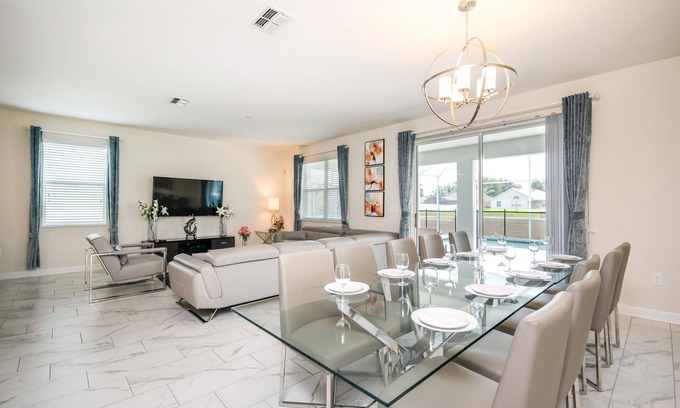 Davenport House | Family-Friendly 9 Bed Game Spa Pool Home at Champions Gate Resort