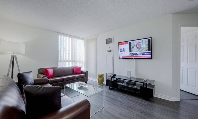 Bay Street Corridor Apartment | Free Parking Giant 2 Bedroom 2 Bathroom Bay St. Condo walk to Sick Kids Hospital