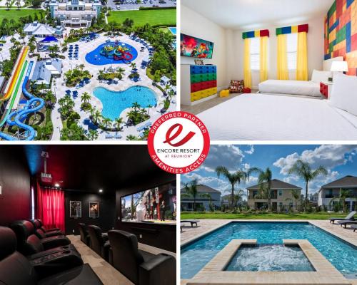 Bay Lake House | Grand Home Near Disney With Private Pool, Media And Themed Rooms With Waterpark & Resort Access At Encore Resorts Reunion - 360Bu