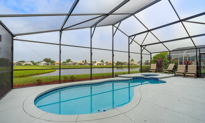 Crescent Lakes House | Lake Views, Relaxing Pool/Spa. Updated Home. PET FRIENDLY