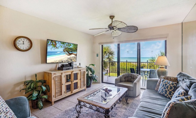 Sunset Beach Condo | Land's End 303 building 8, Beautiful Gulf Front Condo With Private Balcony