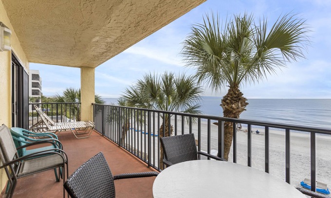 Madeira Beach Condo | 🌴 Las Brisas 201 — Renovated 3BR Gulf Front Condo with Room for 8