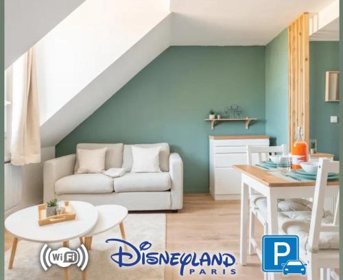 Magny-le-Hongre Apartment | Le Délicat - Cozy - Disney 5min - Free Parking