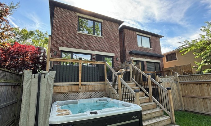 Long Branch House | Modern, Contemporary, New Build 3 Story, 3 Bedroom/4 Bathroom Home W Hot Tub