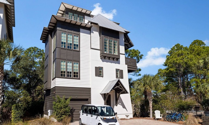 Seagrove Beach House | Relaxation & Nature at your Fingertips | Pet-Friendly Paradise w/6-Seat GEM Car