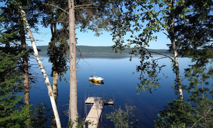 Kearney House | Sand Lake cottage - lake views, sunsets, easy snowmobile and ATV trail access
