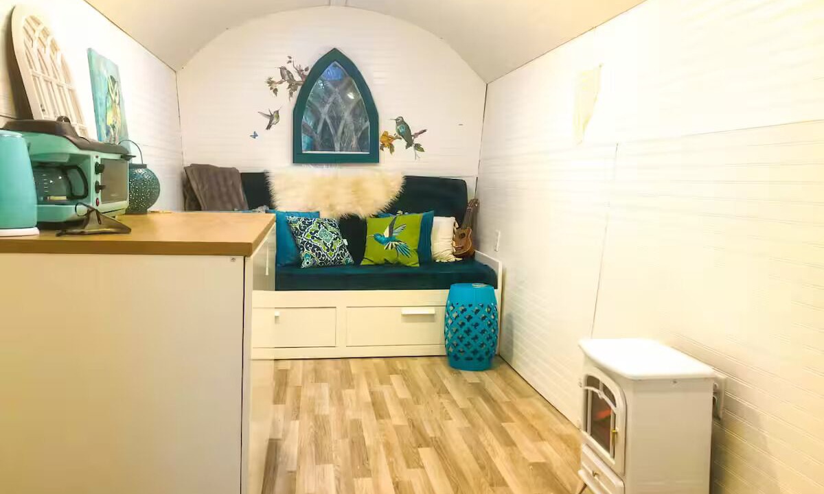 Fruitville Cabin | Gypsy Mermaid Caravan Tiny House Glamping!