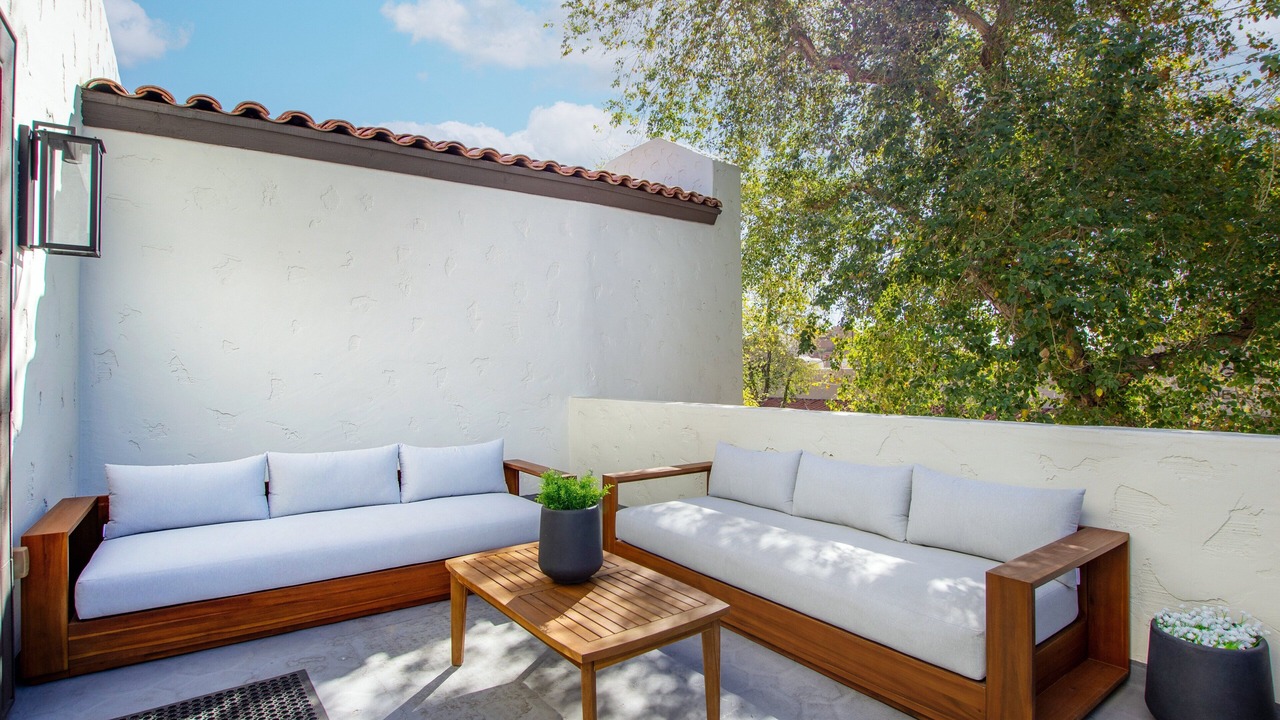 Photo of Patio Balcony in Brown and Stetson Business