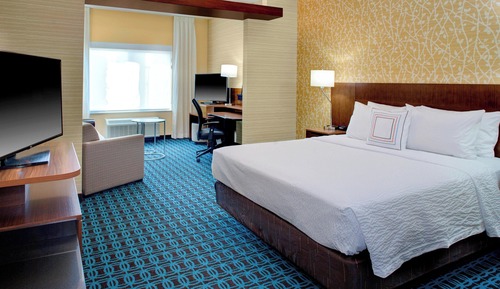 Studio, 1 King Bed with Sofa bed, Hearing Accessible (Roll-in Shower)
