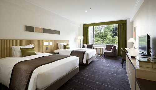 [Upper Floor] Deluxe Twin Room with Extra Bed (Non-Smoking)+ Sauna Access