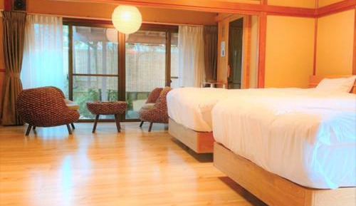 Japanese Western Room with Private Open-Air Bath +  Private Cypress Bath + Sauna(No,106)